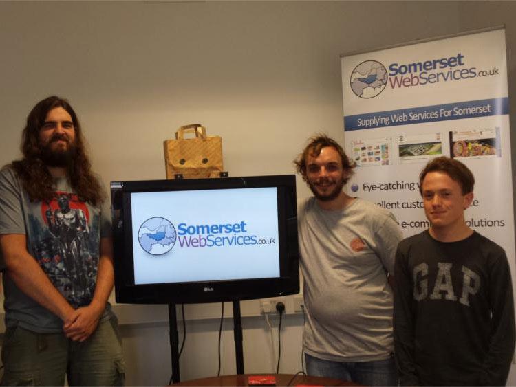 From left to right: Lead Developer Chris Green, Developer Steven Denslow and Work Experience student Kien Bennett